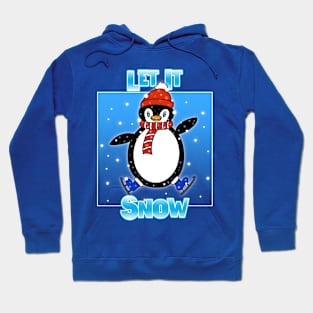 FUNNY Penguin Let It Snow Hoodie